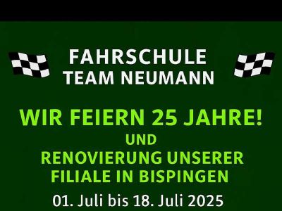 Fahrschule Team Neumann in 29633 Munster - Teaser Jubiläum 2025